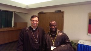 HEAL meets Bishop Alberto Rohas at the the Totally Yours Marian Conference in St. Charles.